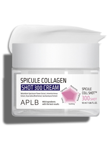 APLB Разглаживающий крем с микроиглами и коллагеном Spicule Collagen Shot 300 Cream 55 мл фото 6