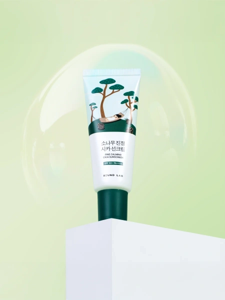 Round Lab Солнцезащитный крем с сосной и центеллой для проблемной кожи SPF50 Pine Calming Cica Sunscreen 40 мл фото 8
