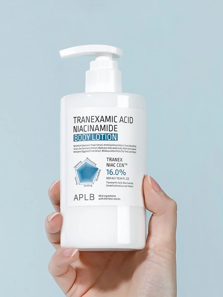 APLB Осветляющий лосьон для тела с транексамовой кислотой и ниацинамидом Tranexamic Acid Niacinamide Body Lotion 300 мл фото 4
