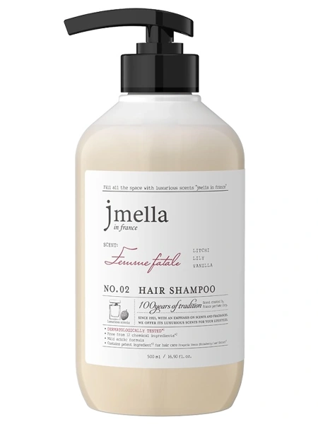 Jmella Парфюмированный шампунь для всех типов волос In France Femme Fatale Hair Shampoo 500 мл