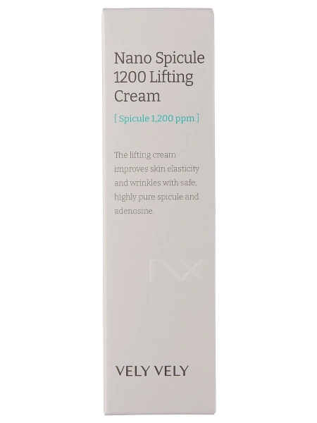 Vely Vely Лифтинг-крем c нано-иглами спикулы Nano Spicule 1200 Lifting Cream 50 мл фото 8