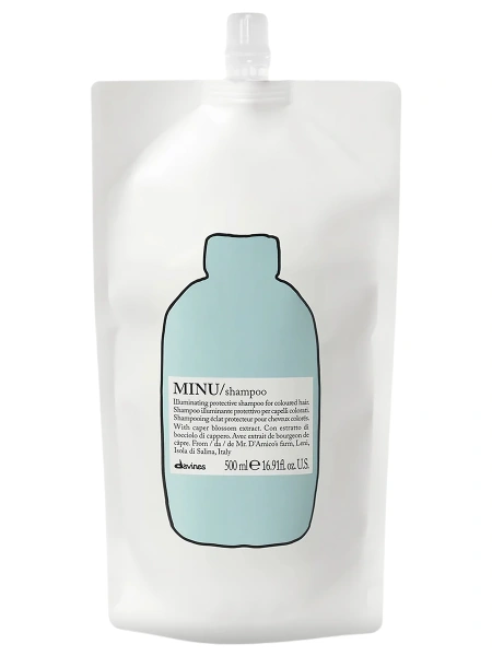 Davines Рефил защитного шампуня для сохранения косметического цвета волос MINU Shampoo Refill 500 мл