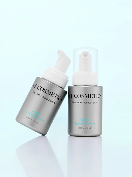 VT Cosmetics Пузырьковая сыворотка с ПДРН и гиалуроновой кислотой PDRN Hyaluronic Mint Micro Bubble Serum 70 мл фото 3