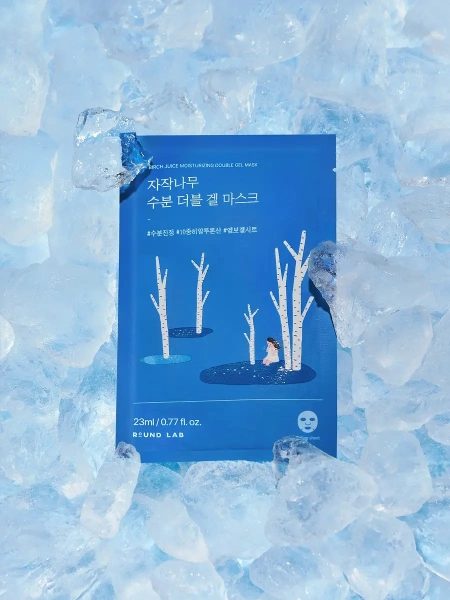 Round Lab Увлажняющая гелевая маска с березовым соком Birch Juice Moisturizing Double Gel Mask 23 мл фото 4