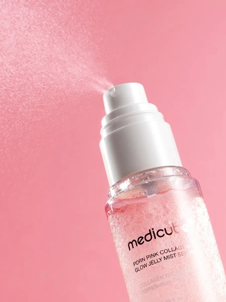 Medicube Сыворотка-мист с ПДРН и коллагеном для сияния кожи PDRN Pink Collagen Glow Jelly Mist Serum 100 мл фото 8
