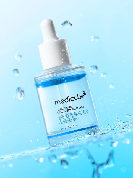 Medicube Двухфазная сыворотка с гиалуроновой кислотой, ПДРН и пептидами Hyaluronic Multi Peptide Serum 30 мл фото 3
