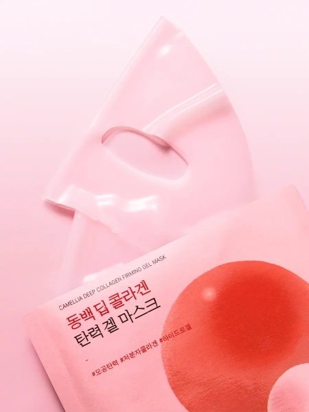 Round Lab Гидрогелевая маска с экстрактом камелии и коллагеном Camellia Deep Collagen Firming Gel Mask 34 гр х 4 шт фото 7
