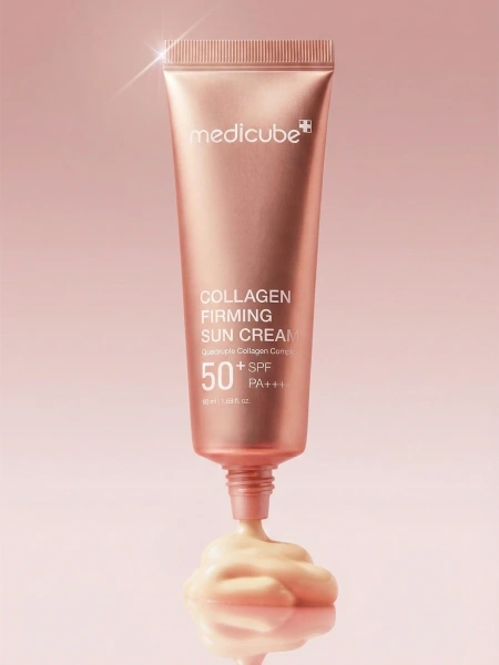 Medicube Тонирующий солнцезащитный крем с коллагеном SPF50 Collagen Firming Sun Cream 10 мл фото 1