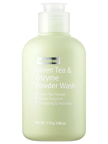 By Wishtrend Энзимная пудра для умывания с зеленым чаем Green Tea & Enzyme Powder Wash  110 гр