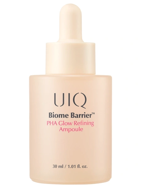 UIQ Отшелушивающая сыворотка с PHA-кислотой для гладкости и сияния Biome Barrier PHA Glow Refining Ampoule 30 мл