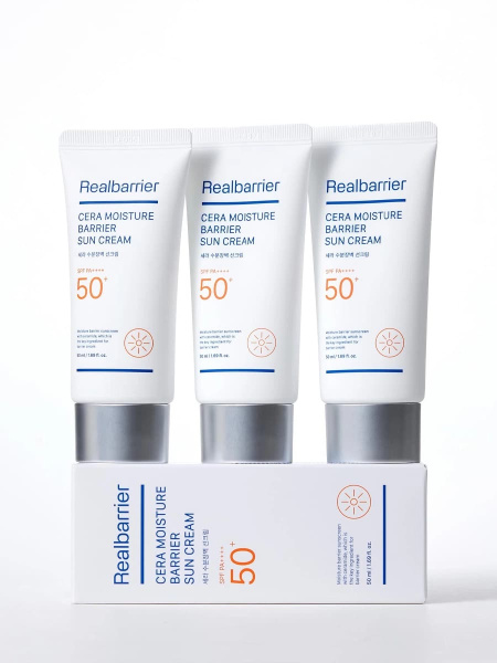 Real Barrier Барьерный солнцезащитный крем SPF50 Cera Moisture Barrier Sun Cream 50 мл фото 4