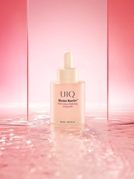UIQ Отшелушивающая сыворотка с PHA-кислотой для гладкости и сияния Biome Barrier PHA Glow Refining Ampoule 30 мл фото 5